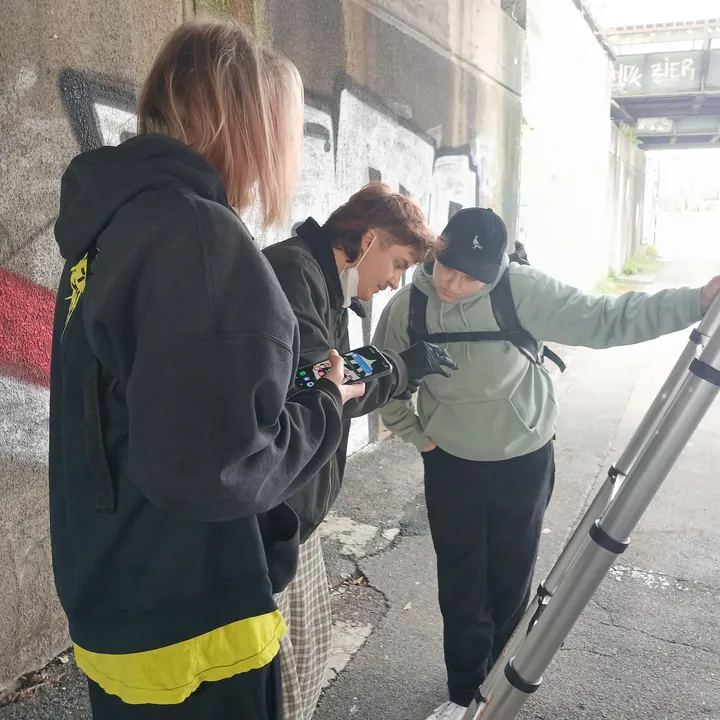 Team bei der Sicherung einer Taube